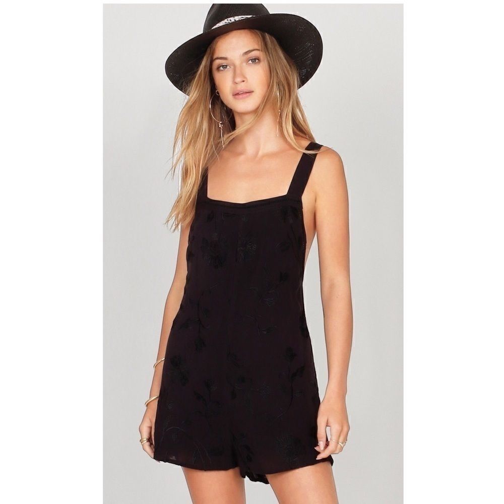 Amuse Society Free & Wild Romper - Black
